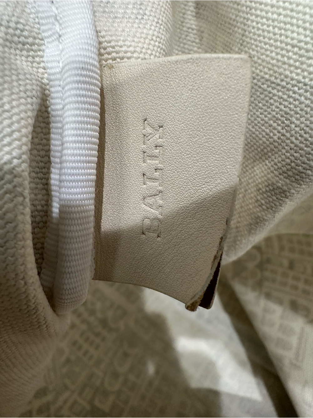 Bally Cream and Black City-Print Canvas Tote - Picture 13 of 14